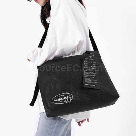 Customization Customized Large Capacity Waterproof Shoulder Crossbody DuPont Paper Eco-Friendly Bag Corporate Gifts