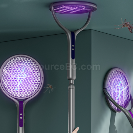 Customization Mosquito-attracting telescopic and rotatable electric mosquito swatter Corporate Gifts