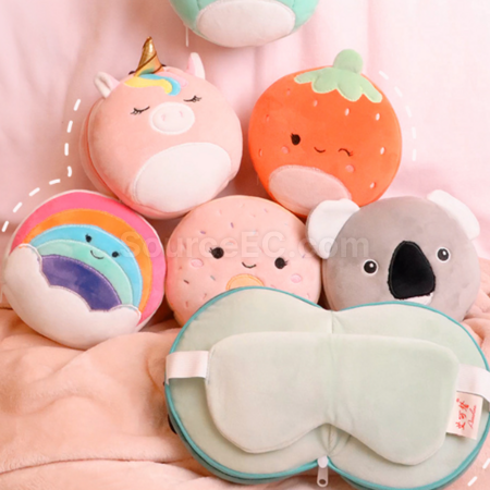 Customization Travel portable eye mask and neck pillow Corporate Gifts