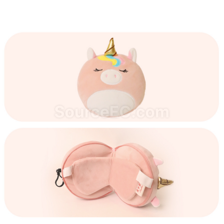 Customization Travel portable eye mask and neck pillow Corporate Gifts