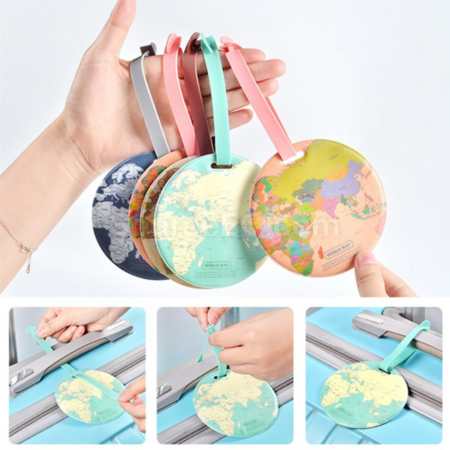 Customization PVC circular luggage tag Corporate Gifts
