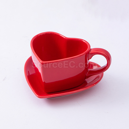 Customization Ceramic Coffee cup And Saucer Set Corporate Gifts
