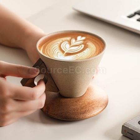 Customization Stoneware Funnel Coffee Cup Corporate Gifts