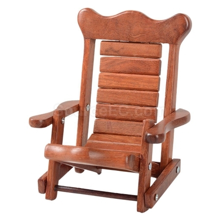 Rosewood Recliner Desktop Mobile Phone Holder Small Ornaments