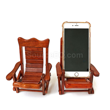 Customization Rosewood Recliner Desktop Mobile Phone Holder Small Ornaments Corporate Gifts