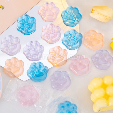 Customization Uncompress the ice - cold cat - paw - shaped stress - relieving toy Corporate Gifts