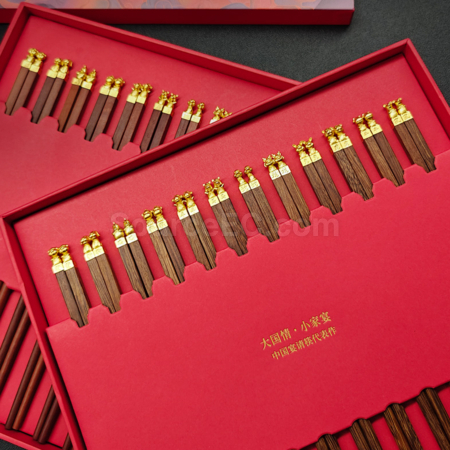 Customization 12 Chinese Zodiac Chinese Rosewood Chopsticks Corporate Gifts