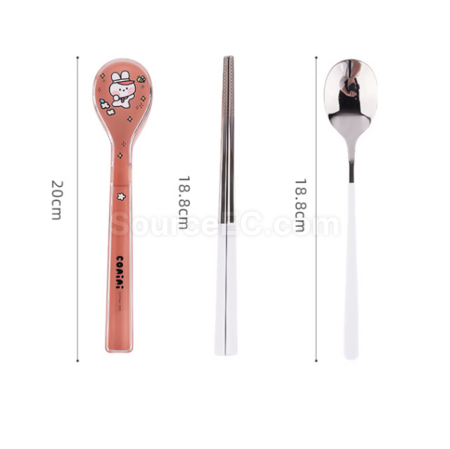 Customization Stainless steel chopsticks and spoon set, portable tableware Corporate Gifts