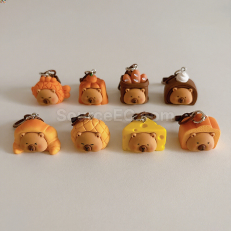 Customization Capybara pendant keychain Corporate Gifts