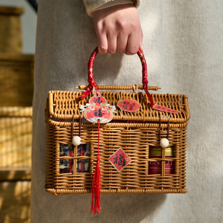 Customization Rattan - woven storage basket gift box Corporate Gifts
