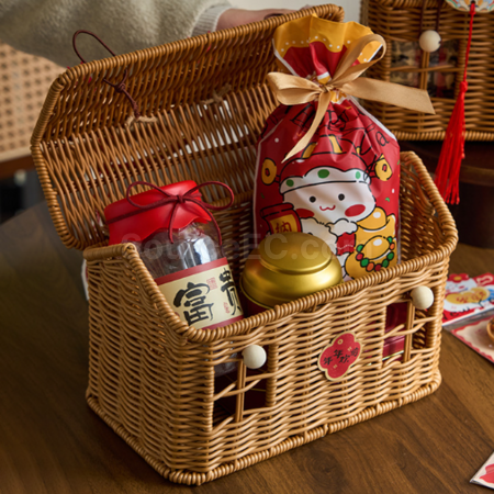 Customization Rattan - woven storage basket gift box Corporate Gifts