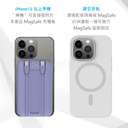 Customization Built-in Dual-Wire Digital Display Magnetic Wireless Flash Charging Power Bank (Dual Type-C, BSMI certificate) Corporate Gifts