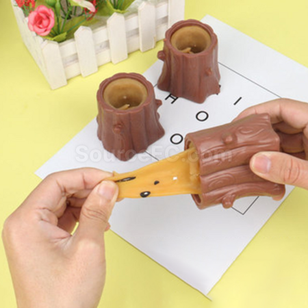 Customization Squirrel Cup Stress-Relief Squishy and Stretchable Toy Corporate Gifts