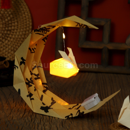 Customization Mid-Autumn Festival Moon Boat DIY Lantern Corporate Gifts