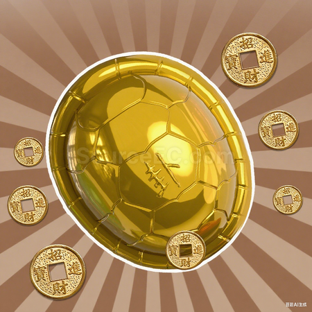 Customization Golden Coin Turtle Toy Corporate Gifts