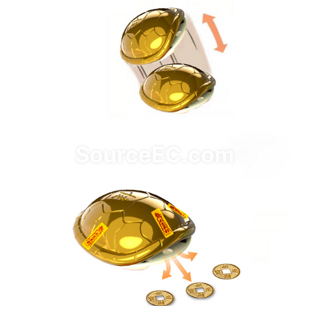 Customization Golden Coin Turtle Toy Corporate Gifts