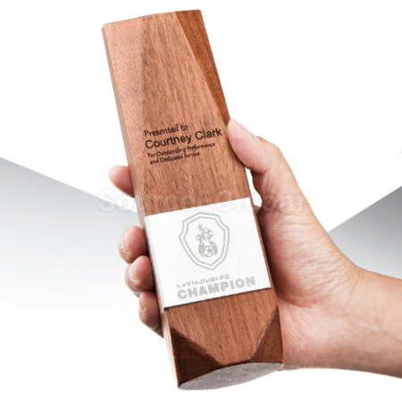 Customization Solid wood trophy Corporate Gifts