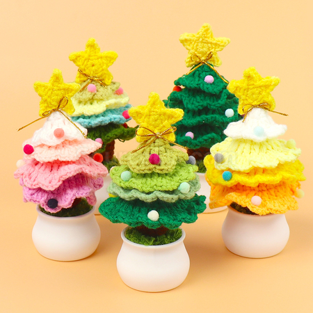 Customization Christmas Tree Potted Ornament Corporate Gifts