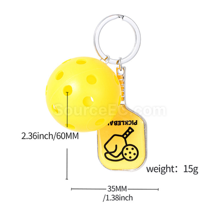 Customization Pickleball Keychain Corporate Gifts