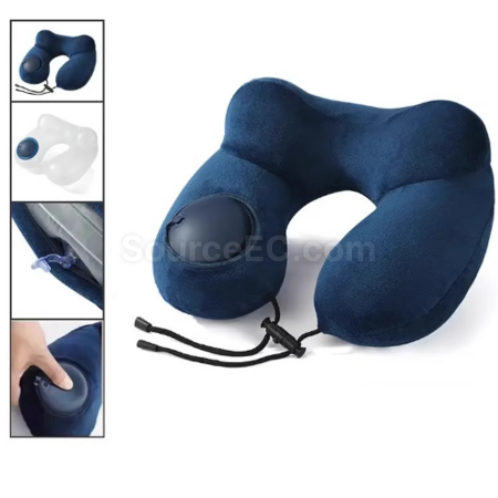 Customization Pressurised inflatable U-shaped neck pillow Corporate Gifts