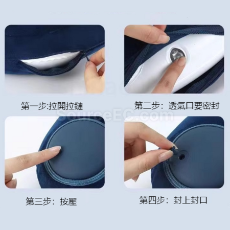 Customization Pressurised inflatable U-shaped neck pillow Corporate Gifts