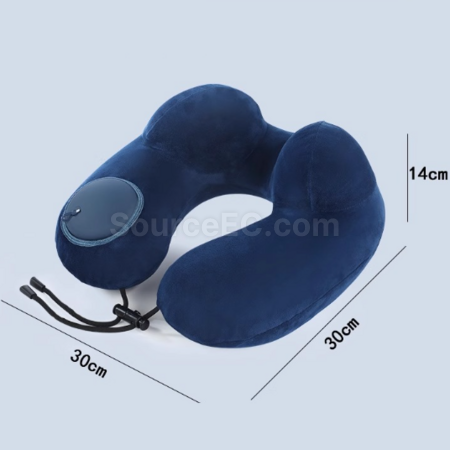 Customization Pressurised inflatable U-shaped neck pillow Corporate Gifts