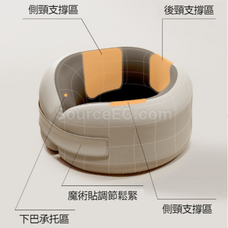 Customization Collapsible hooded U-shaped neck pillow Corporate Gifts