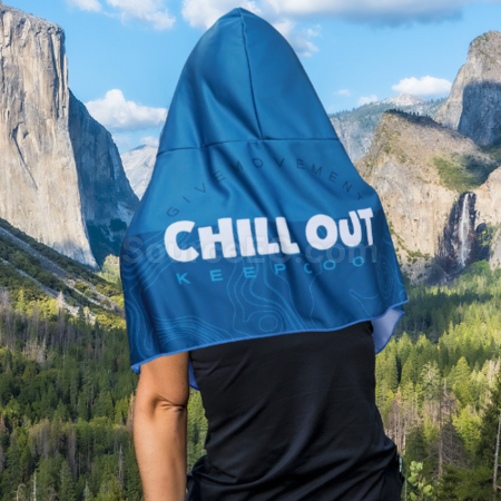 Customization Cool-feeling Sun-protective Hooded Cloak Towel Corporate Gifts