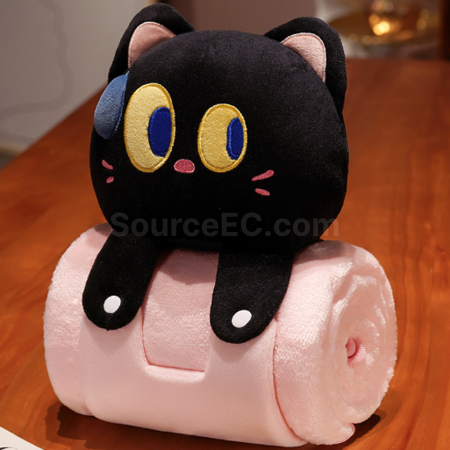 Customization Cartoon pillow and blanket 2-in-1 Corporate Gifts