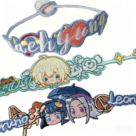 Embroidered bracelet