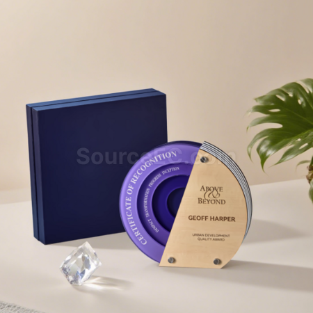 Customization Solid Wood Acrylic Trophy Corporate Gifts