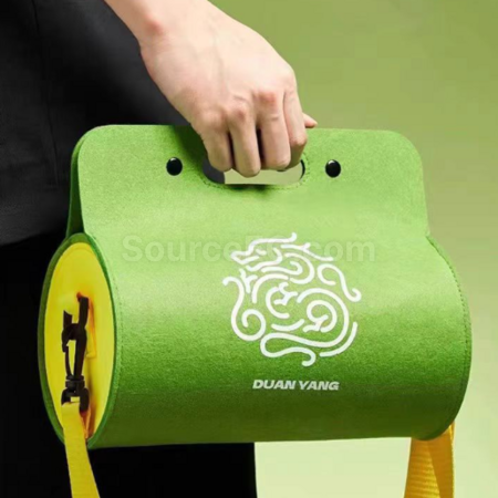 Customization Cylindrical hand-held felt bag Corporate Gifts
