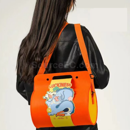Customization Cylindrical hand-held felt bag Corporate Gifts