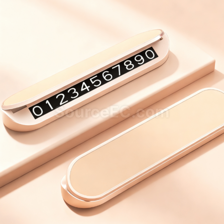 Customization Metal parking contact number plate Corporate Gifts