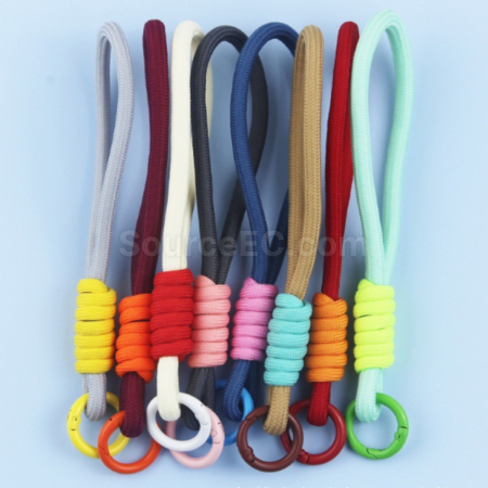 Customization Weaving keychain phone lanyards Corporate Gifts