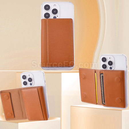 Customization Tri-Fold Stand Magnetic Card Holder Corporate Gifts