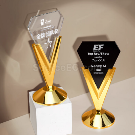 Customization Metal Crystal Trophy Corporate Gifts
