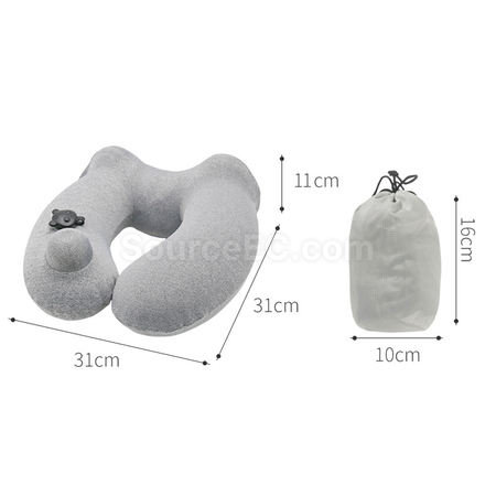 Customization Pressurised inflatable Travel Neck Pillow Corporate Gifts