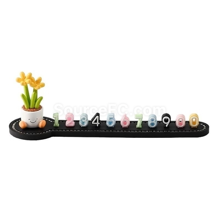 3D Doll Simple Car Number Plate