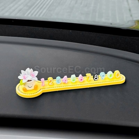 Customization 3D Doll Simple Car Number Plate Corporate Gifts
