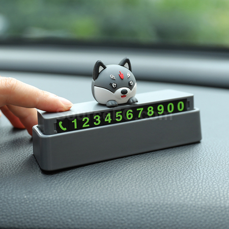 Customization Customized PVC 3D Doll Car Moving Number Plate Corporate Gifts