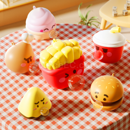 Customization Hamburger and French fries squeeze toy for stress relief Corporate Gifts