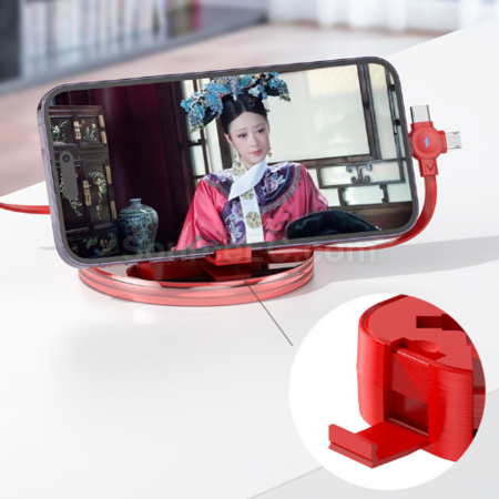 Customization Retractable storage stand three-in-one data cable Corporate Gifts