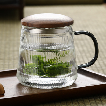 Customization Glass tea cup with tea and water separation function for making tea Corporate Gifts