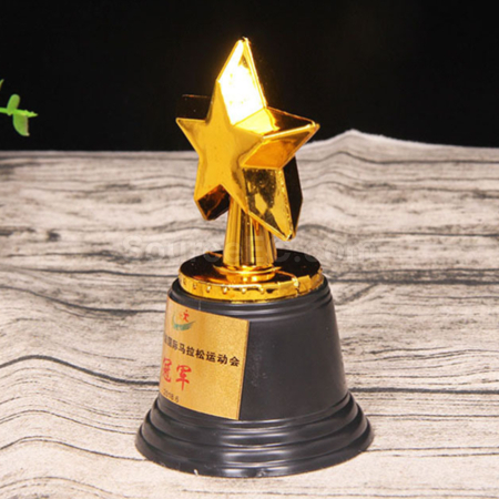 Customization Plastic Star Trophy Corporate Gifts