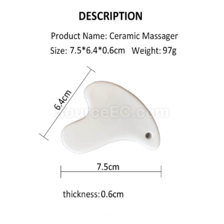 Customization Ceramic beauty massage gua sha board Corporate Gifts
