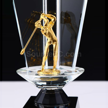 Customization Crystal Golf Trophy Corporate Gifts