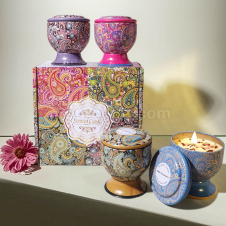 Customization Goblet with dried flower scented candle (can be made into a gift box) Corporate Gifts