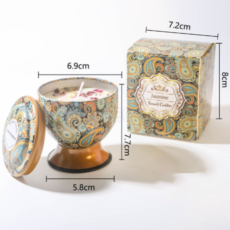 Customization Goblet with dried flower scented candle (can be made into a gift box) Corporate Gifts