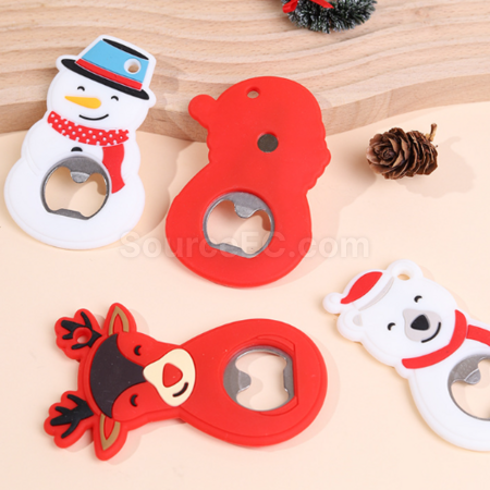 Customization Christmas magnetic refrigerator sticker bottle opener Corporate Gifts